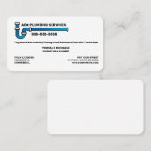 Loodgietersservice Visitekaartje (Voorkant / Achterkant)