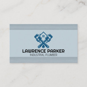 Loodgieterssleutel Thuis Logo Visitekaartje