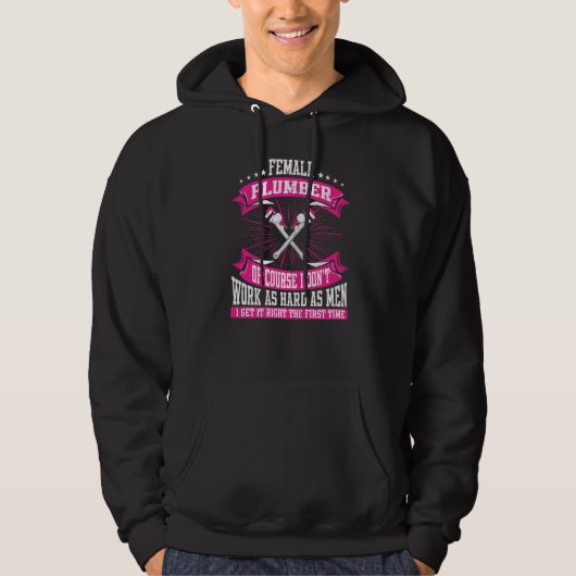 Loodgietersstop Vrouw Hoodie (Voorkant)