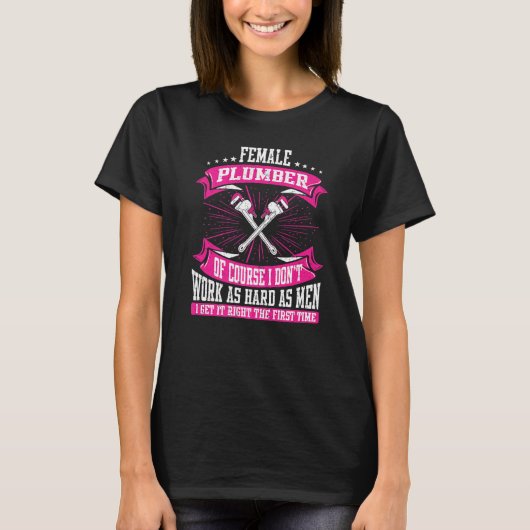 Loodgietersstop Vrouw T-shirt (Voorkant)