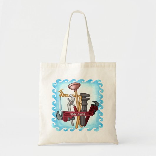Loodgieterstas Tote Bag (Voorkant)
