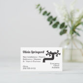 Loodgieterswaterkop Visitekaartje (Staand voorkant)