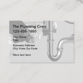 Loodgieterswerk aan twee zijden visitekaartje (Voorkant)