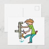 Loodgieterswerk Briefkaart (Voorkant / Achterkant)