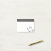 Loodgieterswerk en verwarming, verwarming ingenieu post-it® notes (Op bureau)