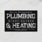 Loodgieterswerk en Visitekaartje voor verwarming (Voorkant)