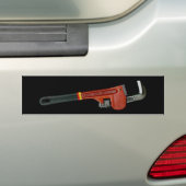 Loodgieterswerk — foto van de kunstgalg bumpersticker (Op auto)