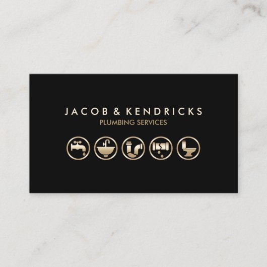 Loodgieterswerk Home Reparatie Visitekaartje (Voorkant)