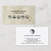 Loodgieterswerk Home Reparatie Visitekaartje (Voorkant / Achterkant)