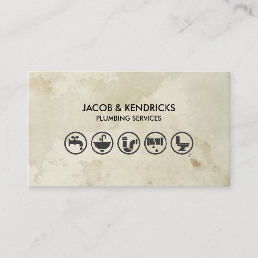 Loodgieterswerk Home Reparatie Visitekaartje (Voorkant)