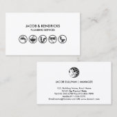 Loodgieterswerk Home Reparatie Visitekaartje (Voorkant / Achterkant)