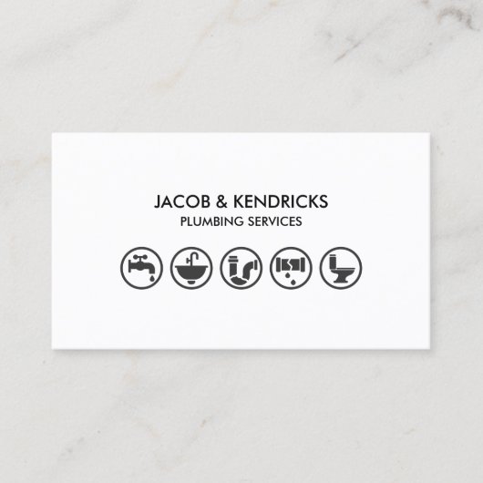 Loodgieterswerk Home Reparatie Visitekaartje (Voorkant)