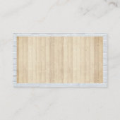 Loodgieterswerk | Hout en Brick Wall Visitekaartje (Achterkant)