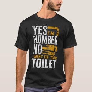 Loodgieterswerk Loodgieter Vintage Ja Ik Ben Een L T-shirt