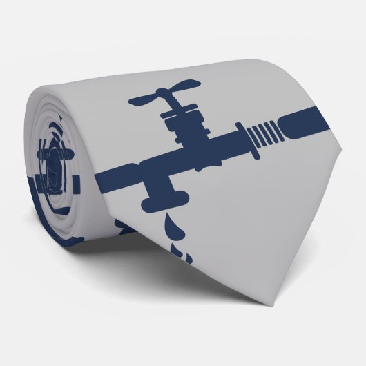 Loodgieterswerk Papa Gift Stropdas (Opgerold)