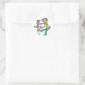 Loodgieterswerk Ronde Sticker (Tas)