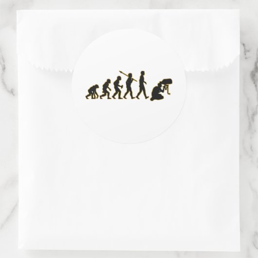 Loodgieterswerk Ronde Sticker (Tas)