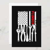 Loodgieterswerk van de Amerikaanse vlag Kaart (Voorkant / Achterkant)