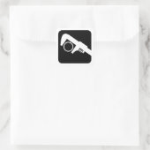 Loodgieterswerk Vierkante Sticker (Tas)