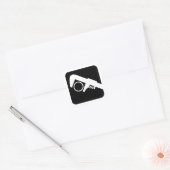 Loodgieterswerk Vierkante Sticker (Envelop)