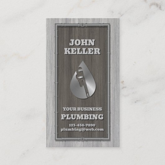 Loodgieterswerk Visitekaartje (Voorkant)