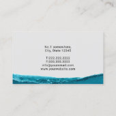 Loodgieterswerktuig Waterdruppel Logo Professionel Visitekaartje (Achterkant)