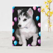 Loodje en Ballons Kaart (Gele Bloem)