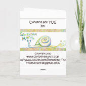 Loodje en Claire DE Lune wenskaart Kaart (Achterkant)