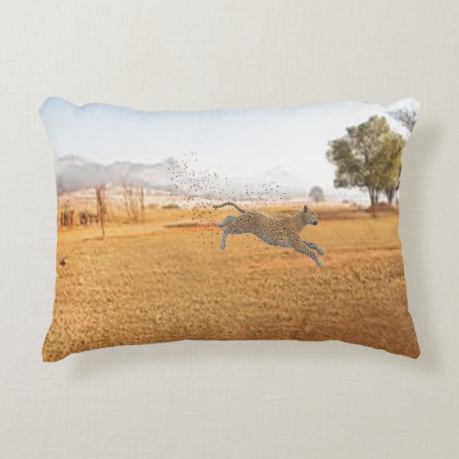 Loodluipaard en spots Accent Pillow Accent Kussen (Voorkant)