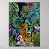 Loodluipaard in de Vloertuin Poster (Voorkant)