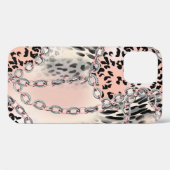 Loodpatroon, bloemen, ketting, rozen Case-Mate iPhone case (Achterkant (horizontaal))