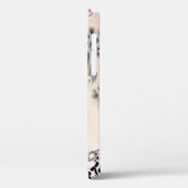 Loodpatroon, bloemen, ketting, rozen Case-Mate iPhone case (Achterkant / Links)