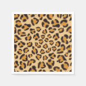 Loodpatroon, cheetah patroon, dierpatroon servet (Voorkant)