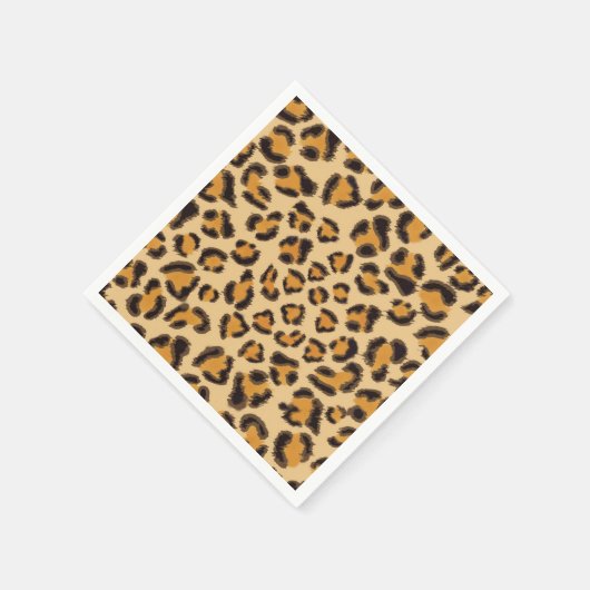 Loodpatroon, cheetah patroon, dierpatroon servet (Hoek)