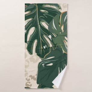 Loodpatroon, dierlijk afdrukken naadloos design gr badhanddoek