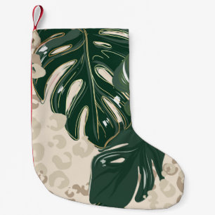 Loodpatroon, dierlijk afdrukken naadloos design gr kleine kerstsok