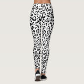 Loodpatroon in zwart-wit leggings (Achterkant)