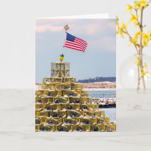 Loodschaalboom zeelandschap kaart (Gele Bloem)