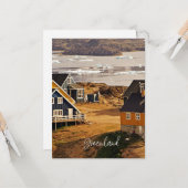 Loodschap in Groenland, schilderachtig landschapsf Kaart (Voorkant / Achterkant in situ)