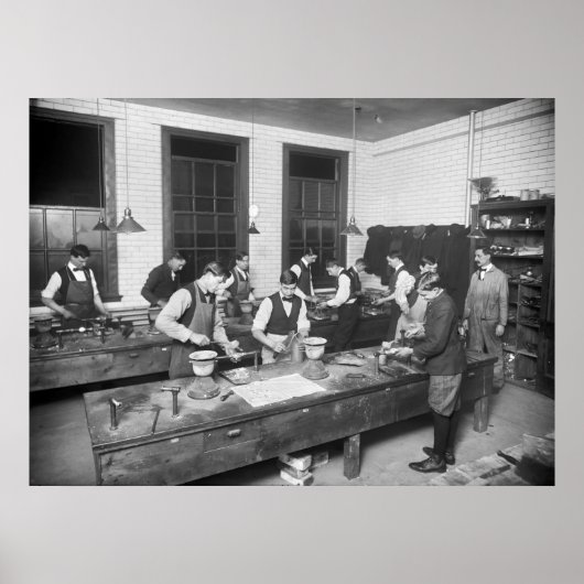 Loodschool, begin jaren 1900 poster (Voorkant)