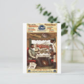 Loodse dinerauto op trein 1894 briefkaart (Staand voorkant)