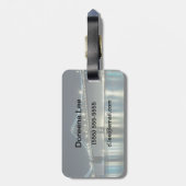 Loodsen langs de Embarcadero, San Francisco Bagagelabel (Achterkant verticaal)