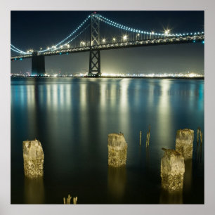 Loodsen langs de Embarcadero, San Francisco Poster