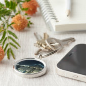 Loodsen langs de Embarcadero, San Francisco Sleutelhanger (Zijkant)