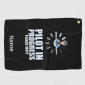 Loodtest in uitvoering voor toekomstige leerling-p golfhanddoek (Horizontaal)