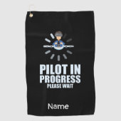 Loodtest in uitvoering voor toekomstige leerling-p golfhanddoek (Voorkant)