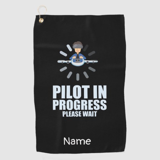 Loodtest in uitvoering voor toekomstige leerling-p golfhanddoek (Voorkant)