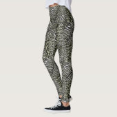 Loodtijgerdriekleppige gestreepte kat leggings (Links)