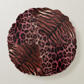 Loodtijgerslang Rond Kussen (Voorkant)