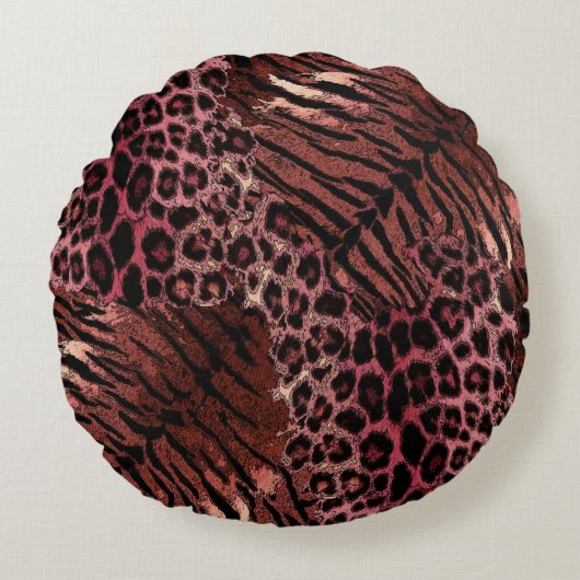 Loodtijgerslang Rond Kussen (Voorkant)